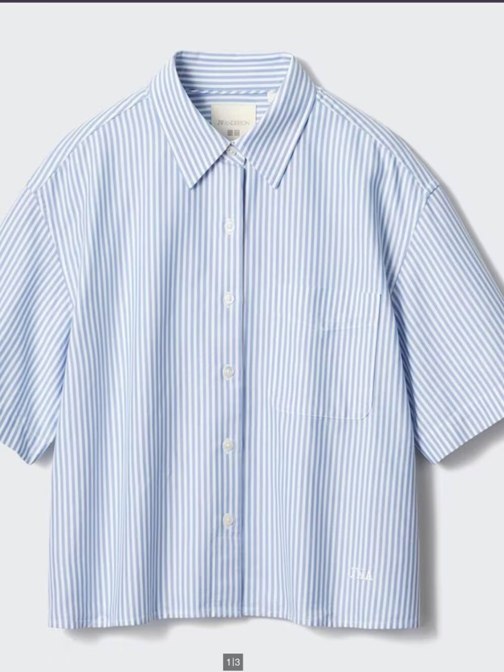 UNIQLO and JW ANDERSON Oxford Boxy Short Sleeve Shirt